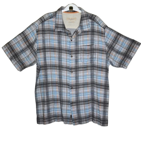 Tommy Bahama 100% Silk Print Short Sleeve Shirt Size Men’s XL - Picture 1 of 9